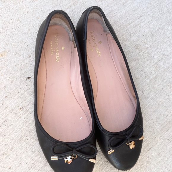 Kate Spade Black Ballet Bow flats - Picture 3 of 5